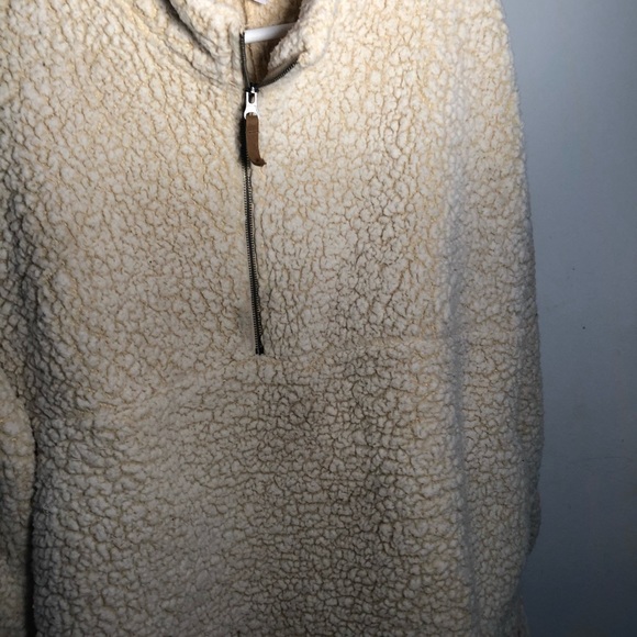 Half zip cream Sherpa !! Great condition  !! - Picture 4 of 4